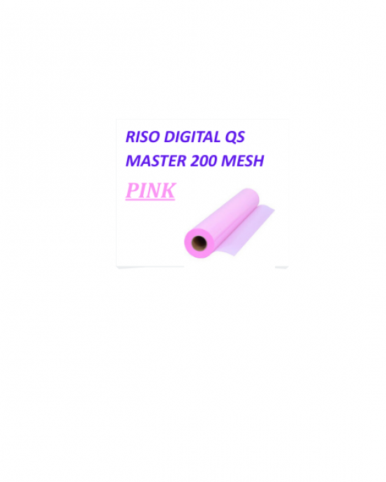 RISO Digital QS Master 120Mesh Ροζ - 113cm x 50M
