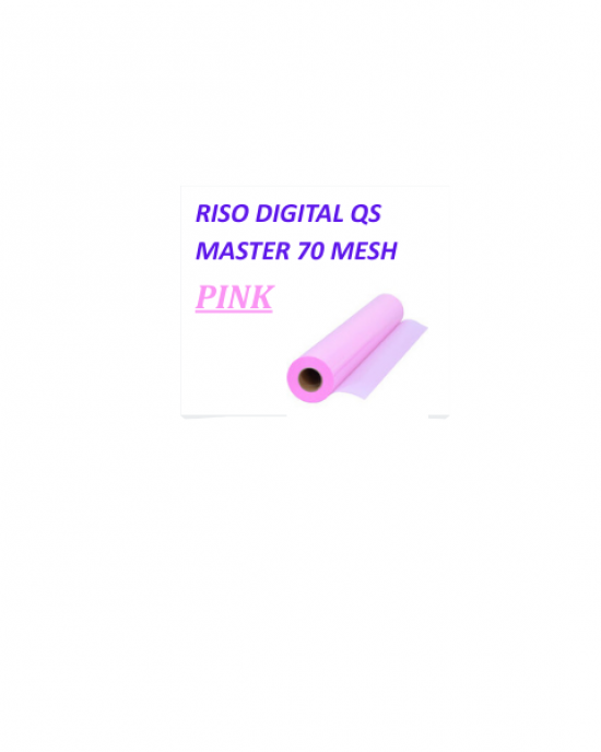 RISO Digital QS Master 70Mesh Pink - 113cm x 30M